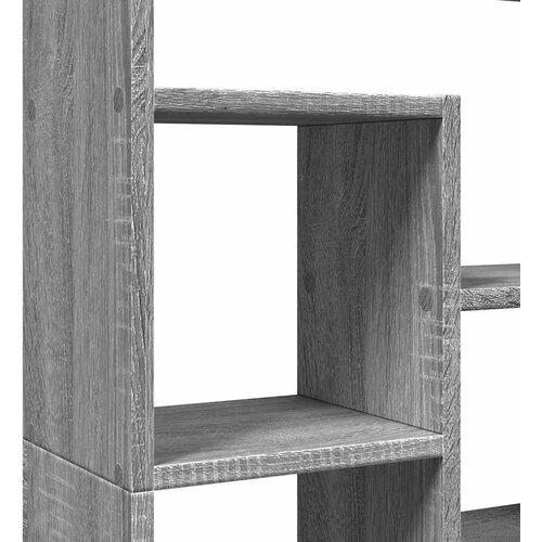  Regal za knjige siva boja hrasta 72x20x120,5 cm konstruirano drvo Slike