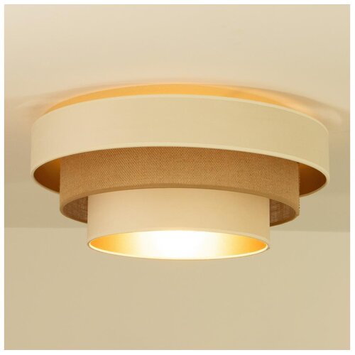  stropna lampa wenta 1xE27/60W/230V, prečnik 50 cm, bež/juta Cene