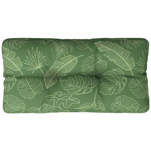 vidaXL Blazina za palete vzorec listja 70x40x12 cm blago, (20656861) Cene