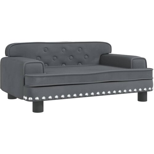 Maison Chic Otroški kavč - Otroški divan - Otroški sedež temno siv 70x45x30 cm žamet, (21729621) Cene