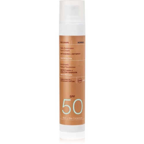 Korres Red Grape Daily Sunscreen krema za sončenje za obraz SPF 50 50 ml Slike