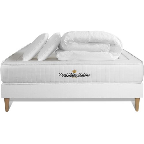 Royal Palace Bedding Kompletni paket za posteljo - Vzmetnica 180x200 cm + vzmetnica z letvami (v kompletu) + 2 vzglavnika + odeja - Lancaster, (21613860) Cene