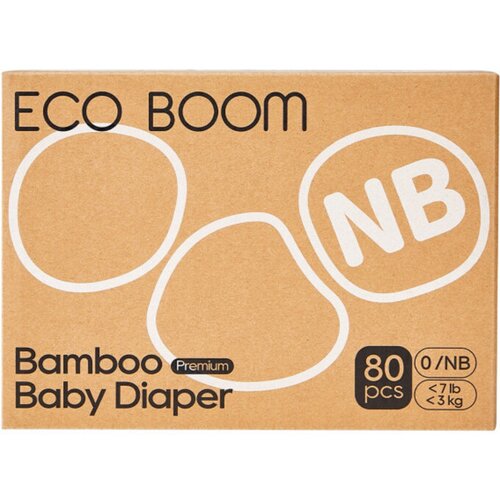 Eco boom Pelene za bebe biorazgradive Pure Premium NB do 3kg 80kom Cene