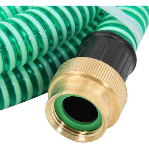  Usisno crijevo s mjedenim priključcima zeleno 1,1 &amp;quot; 25 m PVC Slike
