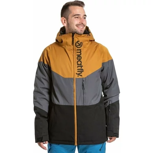 Meatfly Hoax Premium Snb & Ski Jacket Wood/Dark Grey/Black 2XL