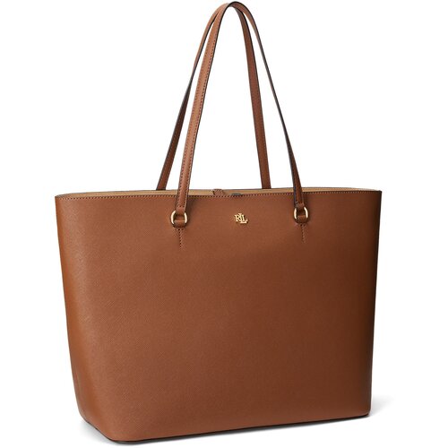 Polo Ralph Lauren Shopper torba &amp;#039;Karly&amp;#039; smeđa / zlatna Slike