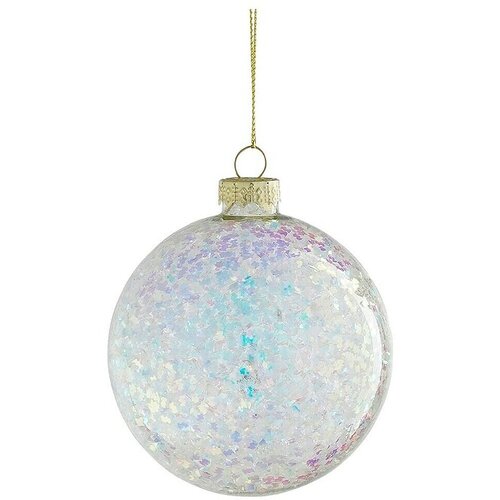  Set božičnih okrasnih krogel (Bela/iridescentna, Steklo, 1 kos) Cene