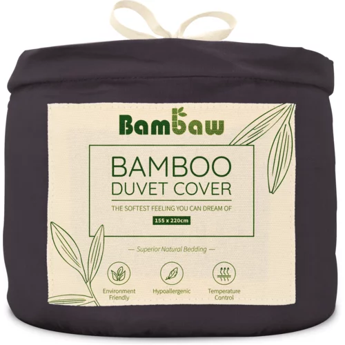 Bambaw Prevleka za odejo iz bambusa 155 x 220 cm - Charcoal