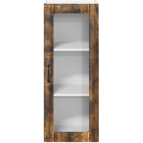 Zidni stakleni ormarić Lucca Dimljeni hrast 40 x 31 x 100 cm Slike