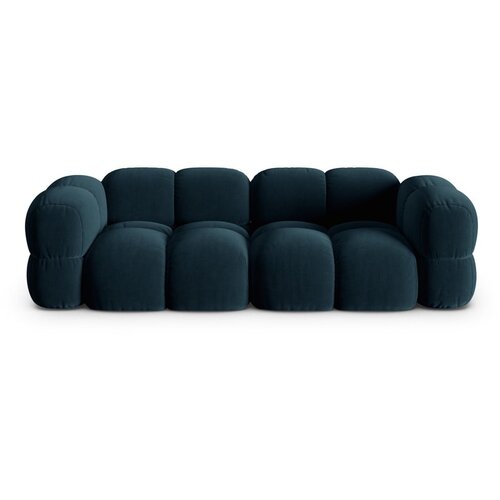 Cosmopolitan Design Temno modra žametna sedežna garnitura 250 cm Loretto – Cene