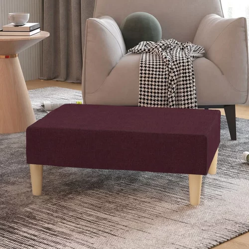 vidaXL stolček za noge vijoličen 78x56x32 cm blago