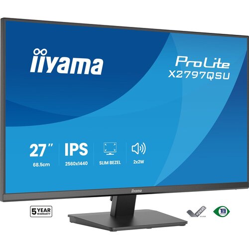Iiyama ProLite X2797QSU-B1 computer monitor 68.6 cm (27) 2560 x 1440 pixels Quad HD LED Black Cijene