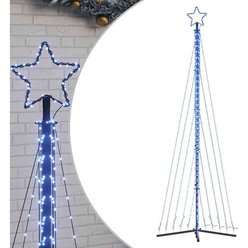 VidaXL LED božićno drvce 495 LED dioda plavo 300,5 cm Slike