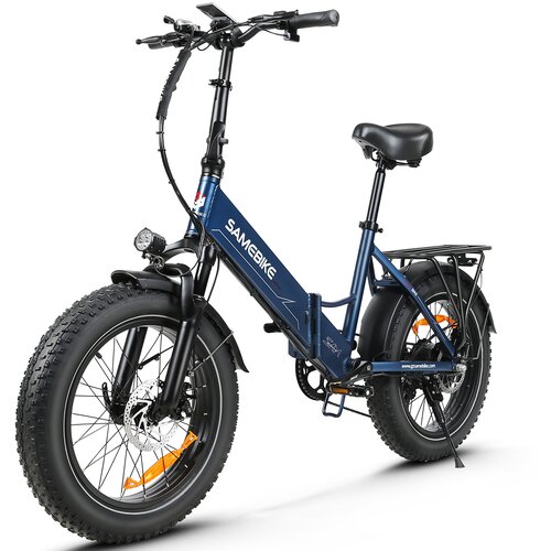 Samebike Zložljivo električno kolo LOTDM200-II, 750 W 48 V 13 Ah, Smart NFC, modra, (21960328) Cene