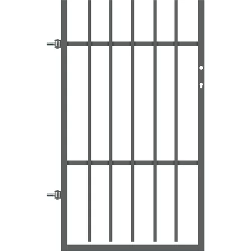 x ograjna vrata polbram tom (90 x 150 cm, leva, iz pocinkanega železa)