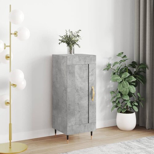 vidaXL Komoda betonsko siva 34,5x34x90 cm inženirski les Cene