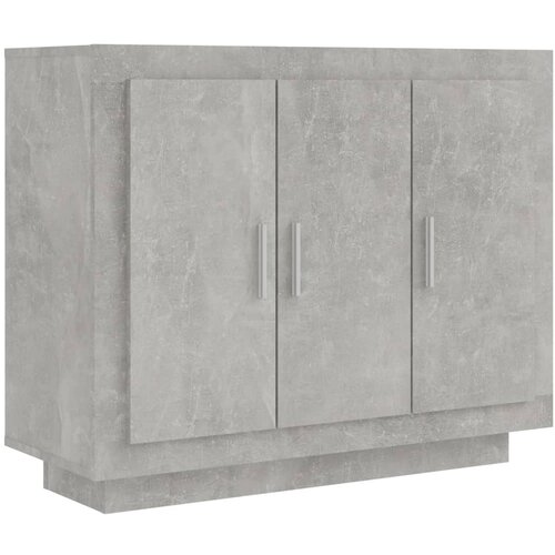 Maison Chic Komoda - Predalnik betonsko siva 92x35x75 cm konstruiran les, (21718307) Slike