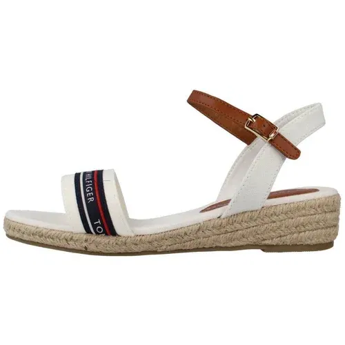 Tommy Hilfiger Sandali & Odprti čevlji ROPE WEDGE Bela