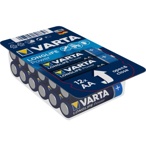 Varta 1x12 Longlife Power AA LR06 Ready-To-Sell Tray Big Box Slike