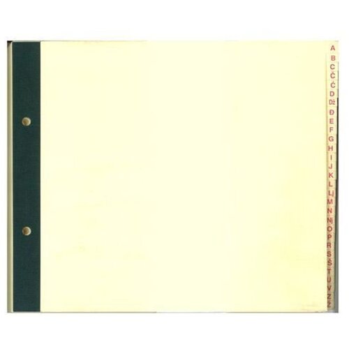 NARODNE NOVINE-UT AR ABECEDA ZA REGISTRATOR; Komplet 30 listova, 23 x 19 cm Cijene