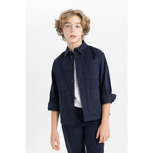 Defacto Boys Oversize Fit Polo Neck Long Sleeve Shirt Slike