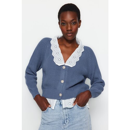 Trendyol Cardigan - Dark blue - Regular fit Cijene