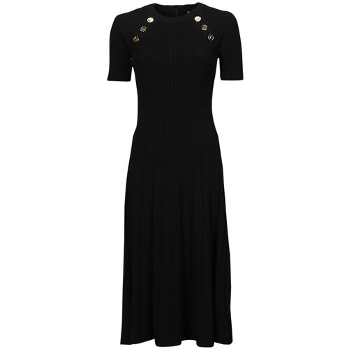 Michael Kors MK SNAP RAGLAN FLAR MIDI Crna Slike