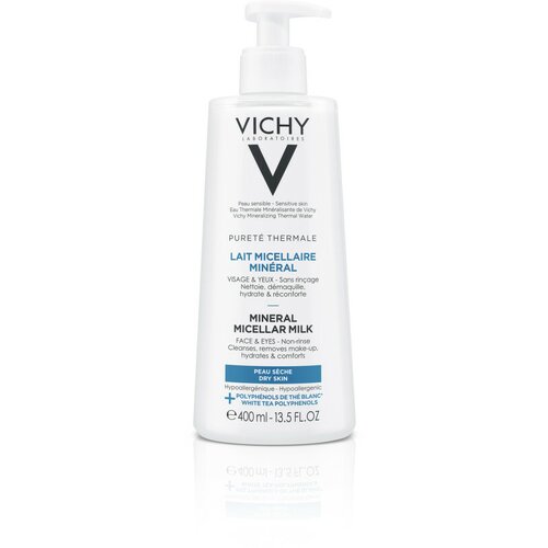 Vichy Pureté thermale micelarno mleko za suvu kožu, 400 ml Slike