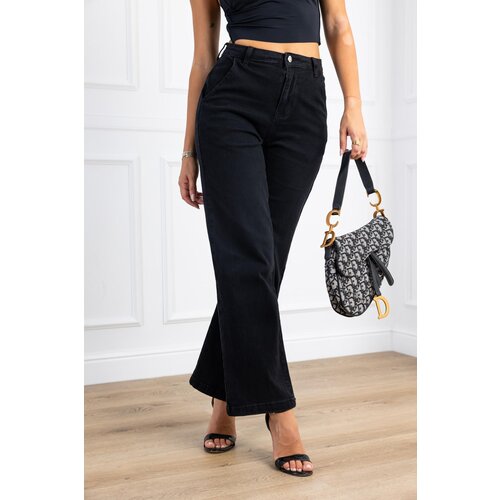 Beloved Lardo wide-leg jeans hlače črne Cene
