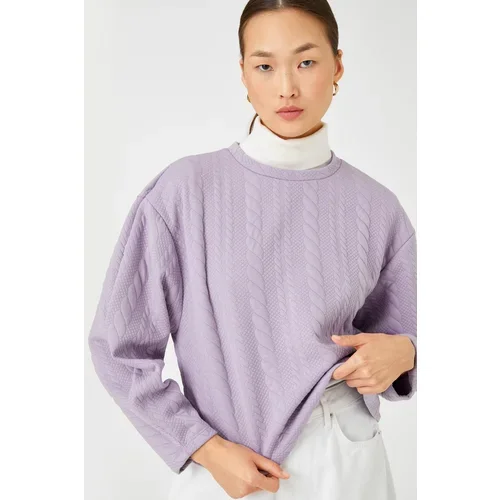 Koton Sweatshirt - Purple - Regular fit