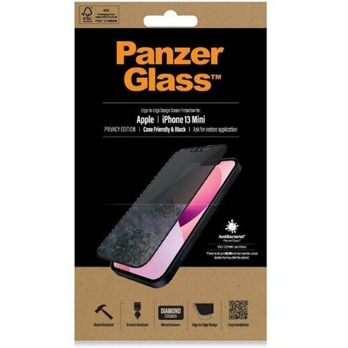 Panzerglass zaštitno staklo Case Friendly Privacy AB za iPhone 13 mini Slike