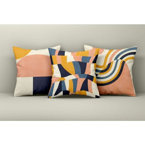 WALLXPERT Asr_plw25 - 16 multicolor cushion cover set (3 pieces) Cene