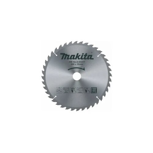 Makita rezni list za drvo TCT 260x30mm 40z D-65377 Cijene