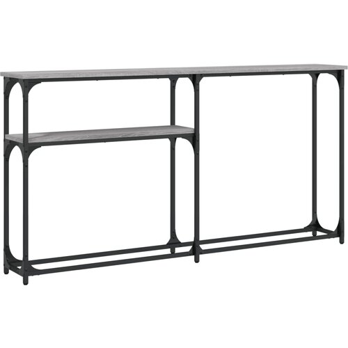 Maison Chic konzolna miza - miza ob steni siva sonoma 145x22,5x75 cm inženirski les, (21785893) Slike