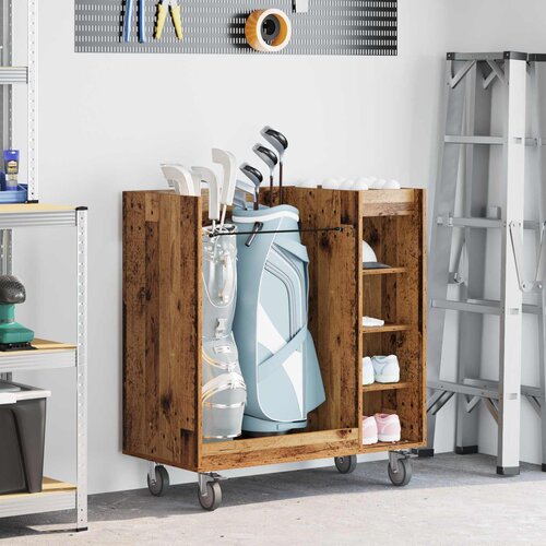 Golf ormar s kotačem Jednobojno Staro drvo 90 x 45 x 98 cm Cijene