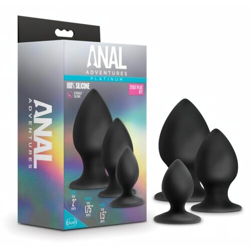 Anal Adventures Set širokih analnih čepov Cene