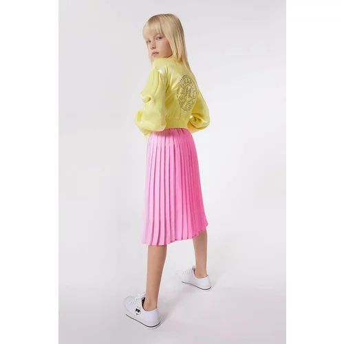 Karl Lagerfeld Otroška jakna rumena barva