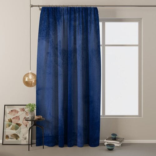 Restilo Modra žametna zavesa AmeliaHome Velvety Royal, 245 x 140 cm Slike