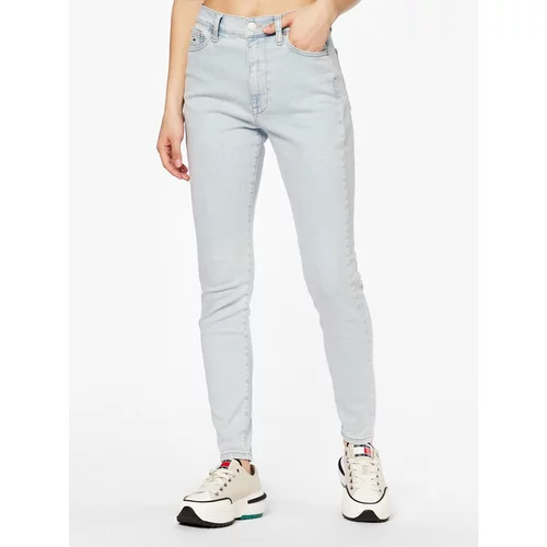 Tommy Jeans Jeans hlače Sylvia DW0DW15512 Modra Skinny Fit