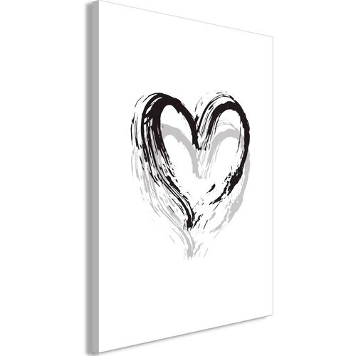  Slika - Brush Heart (1 Part) Vertical 40x60 Slike