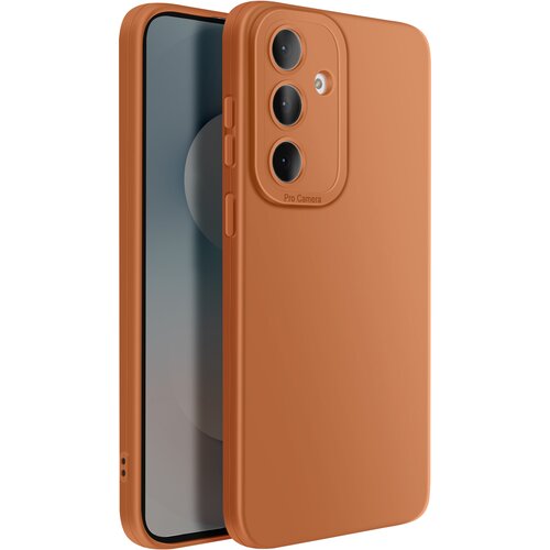 AVIZAR Silikonsko mehko ohi&scaron;je za Galaxy S25 FE z ojačitvijo za blok kamere, Rjava, (5000189653) Cene