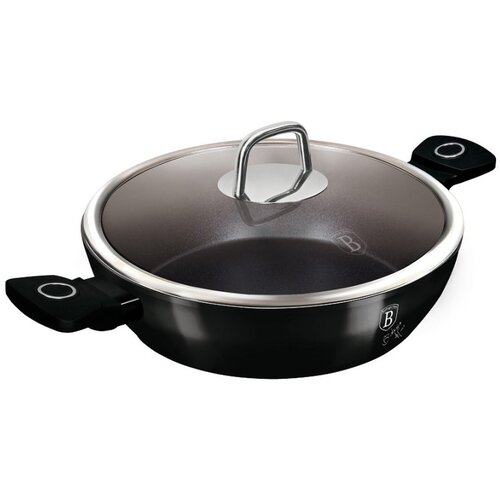 Berlinger Haus šerpa plitka sa poklopcem 28CM black vantage collection BH-8222S Slike