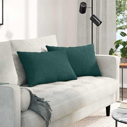 Jastučići za sofu 2 pcs Tamnozelena 60 x 40 cm tkanina Cene