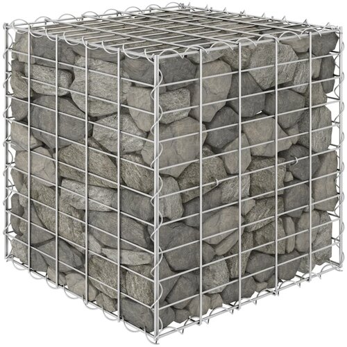 vidaXL Kockasta gabionska povišena gredica od čelične žice 50x50x50 cm Cijene