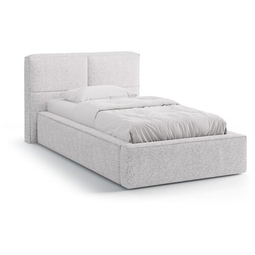 Micadoni Svijetlo sivi tapecirani krevet s prostorom za odlaganje s podnicom 90x200 cm Darren &ndash; Cijene