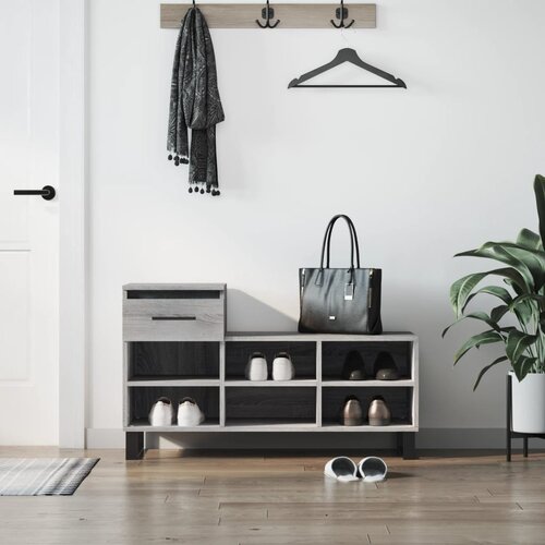 VidaXL Ormarić za cipele boja hrasta 102x36x60 cm konstruirano drvo Slike