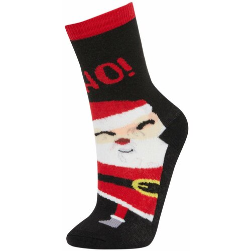 Defacto Boy Christmas Themed Cotton Long Socks Slike