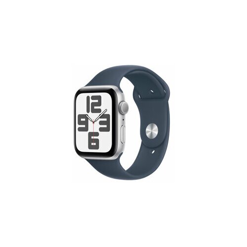 Apple watch se (2nd gen) 2023 gps mree3se/a 44mm silver alu case w storm blue sport band - m/l Cene