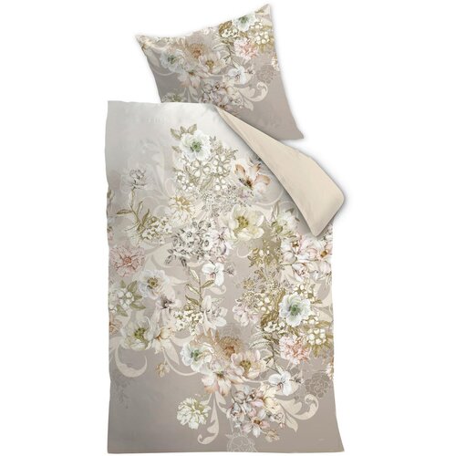 Novel POSTELJNINA 140/200 cm saten naravne barve Slike