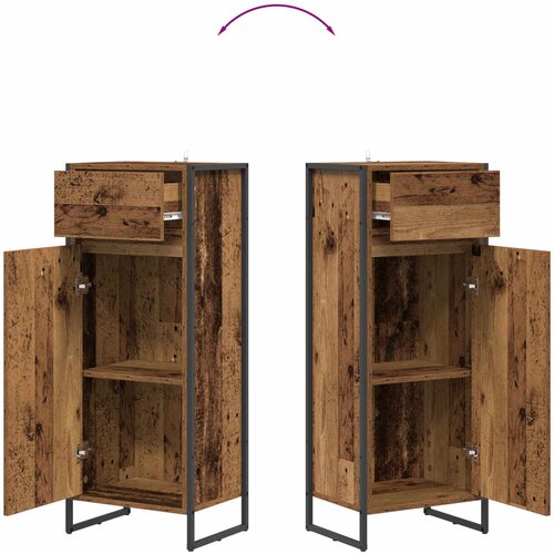  Kupaonski ormar Staro drvo 40 x 30 x 100 cm Konstruirano drvo Slike